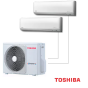 Внешний блок мульти сплит-системы на 2 комнаты Toshiba RAS-2M18G3AVG-E