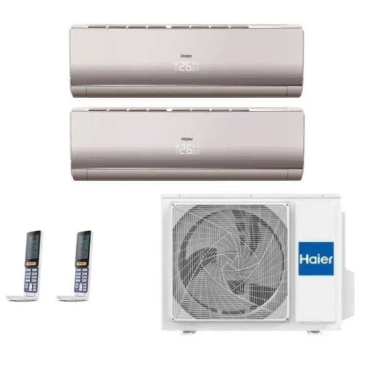 Мульти сплит-система на 2 комнаты Haier Lightera Super Match 2U40S2SM1FA/AS09NS6ERA-G/AS12NS6ERA-G