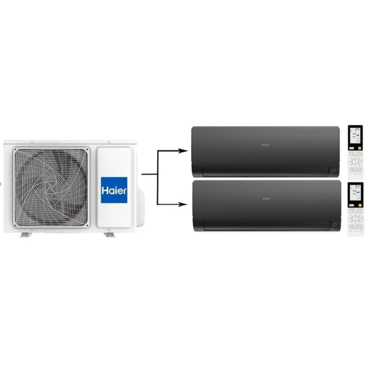 Мульти сплит-система на 2 комнаты Haier Flexis Super Match 2U40S2SM1FA/AS25S2SF2FA-B*2шт