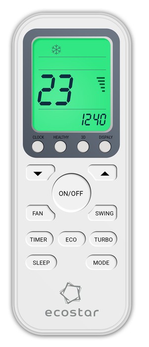 Настенный внутренний блок мульти сплит-системы ECOSTAR Ray Multi KVS-IMR09ST