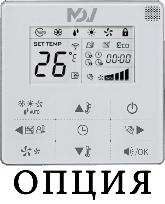 Настенный фанкойл до 5 кВт Mdv MDKG-V600C