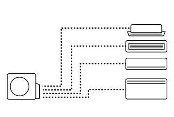 Внешний блок мульти сплит-системы на 4 комнаты Haier Free match  4U85S2SR5FA