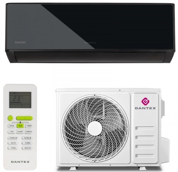 Кондиционер Dantex Advance pro plus 2 black mirror RK-12SATB2I Black PLUS/RK-12SATB2IE