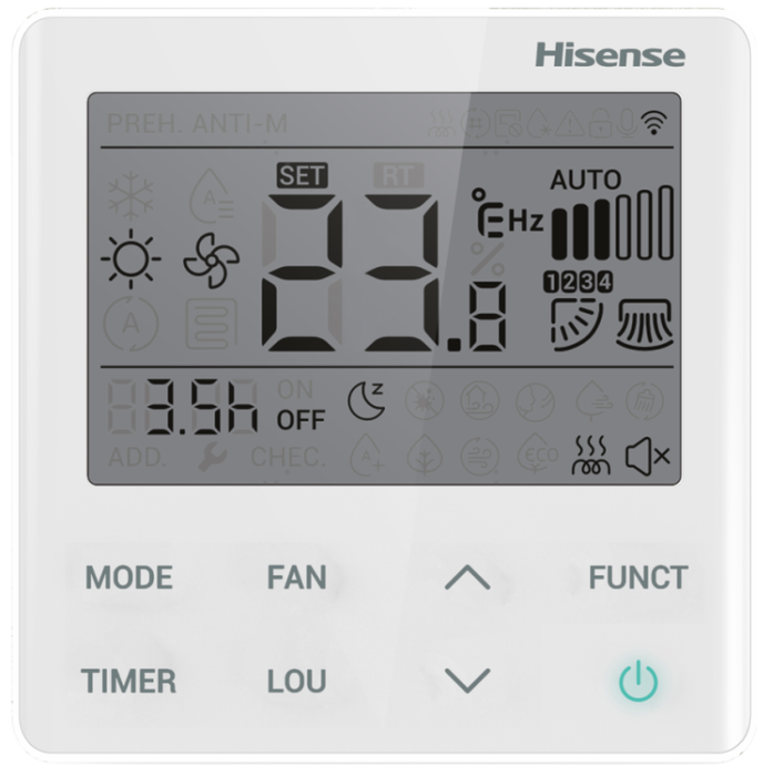 Канальный кондиционер Hisense Heavy EU AUD-36UX4REH8/AUW-36U4RK7 Wi-Fi