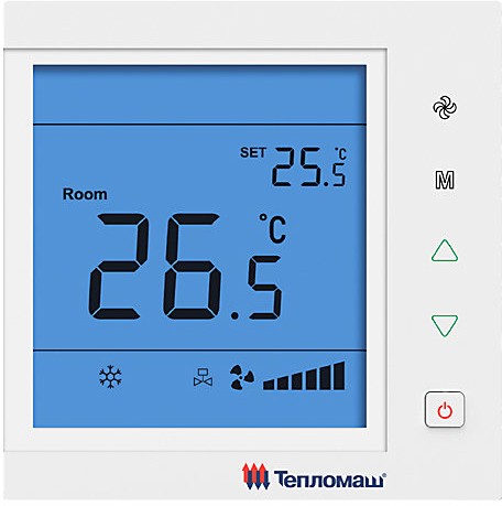 Настенный фанкойл до 8 кВт Тепломаш КЭВ-6Ф3,5ПМ