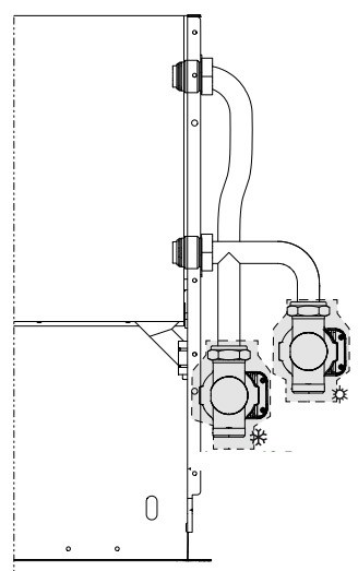 Комплект клапанов для четырехтрубной системы  Aermec VCZ 2X4R
