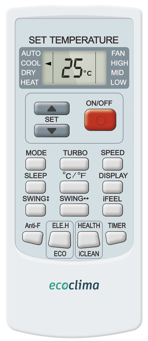 Кондиционер Ecoclima Frost Line ECW/I-AX24/FB-4R1 / EC/I-AX24/F-4R1