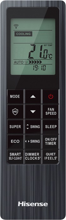 Настенный внутренний блок мульти сплит-системы Hisense Free Match AMS-12UW4RVETG00(B) WI-FI