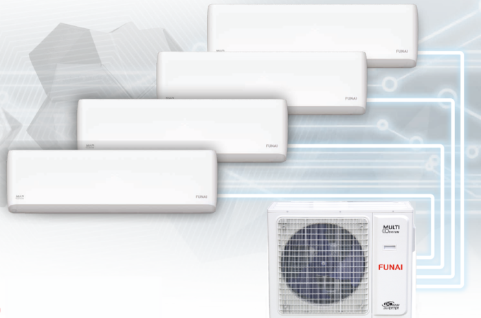 Внешний блок мульти сплит-системы на 4 комнаты Funai Origami Kodo Free match RAM-I-4OK105HP.01/U